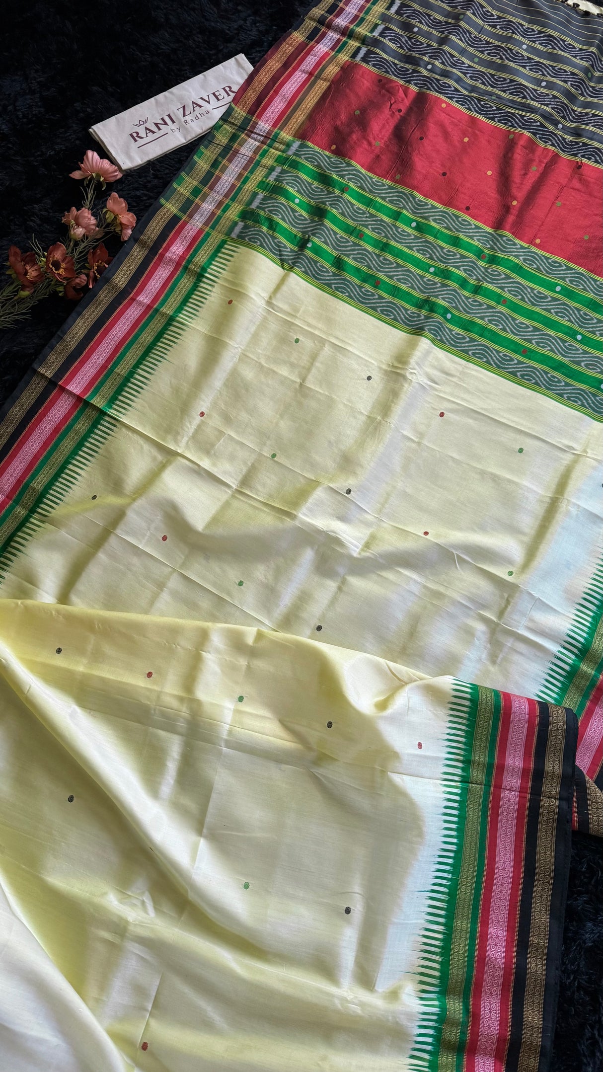 Kathifera Triple Border Khandua Silk Sambalpuri