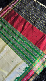 Kathifera Triple Border Khandua Silk Sambalpuri