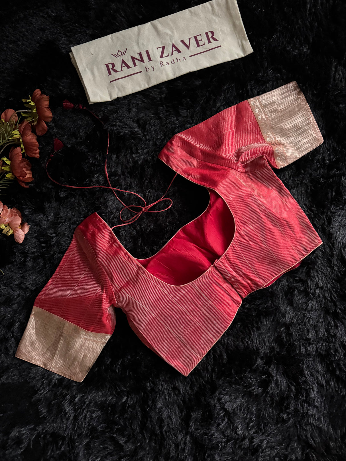 Chanderi Pattu Tissue Pinstripes Eknaliya Meenadari Elephant Motifs Gajar Color