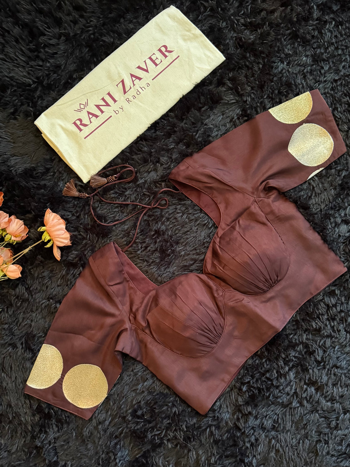 Shaded Brown Pure Organza