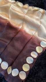 Shaded Brown Pure Organza