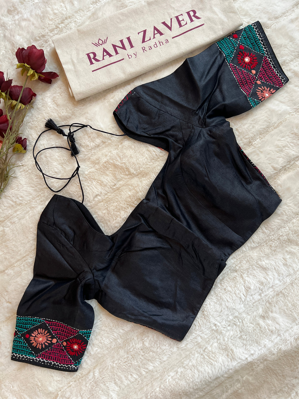 Black Lambani Gachi By Gachi Tussar Silk