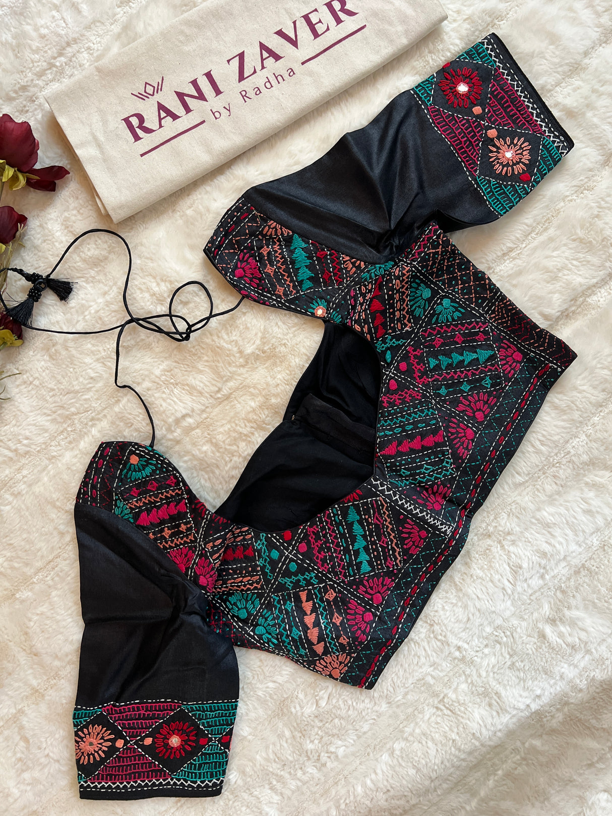 Black Lambani Gachi By Gachi Tussar Silk