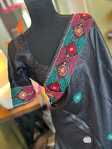Black Lambani Gachi By Gachi Tussar Silk
