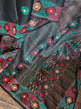 Black Lambani Gachi By Gachi Tussar Silk