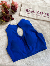 Blue Floral Pure georgette