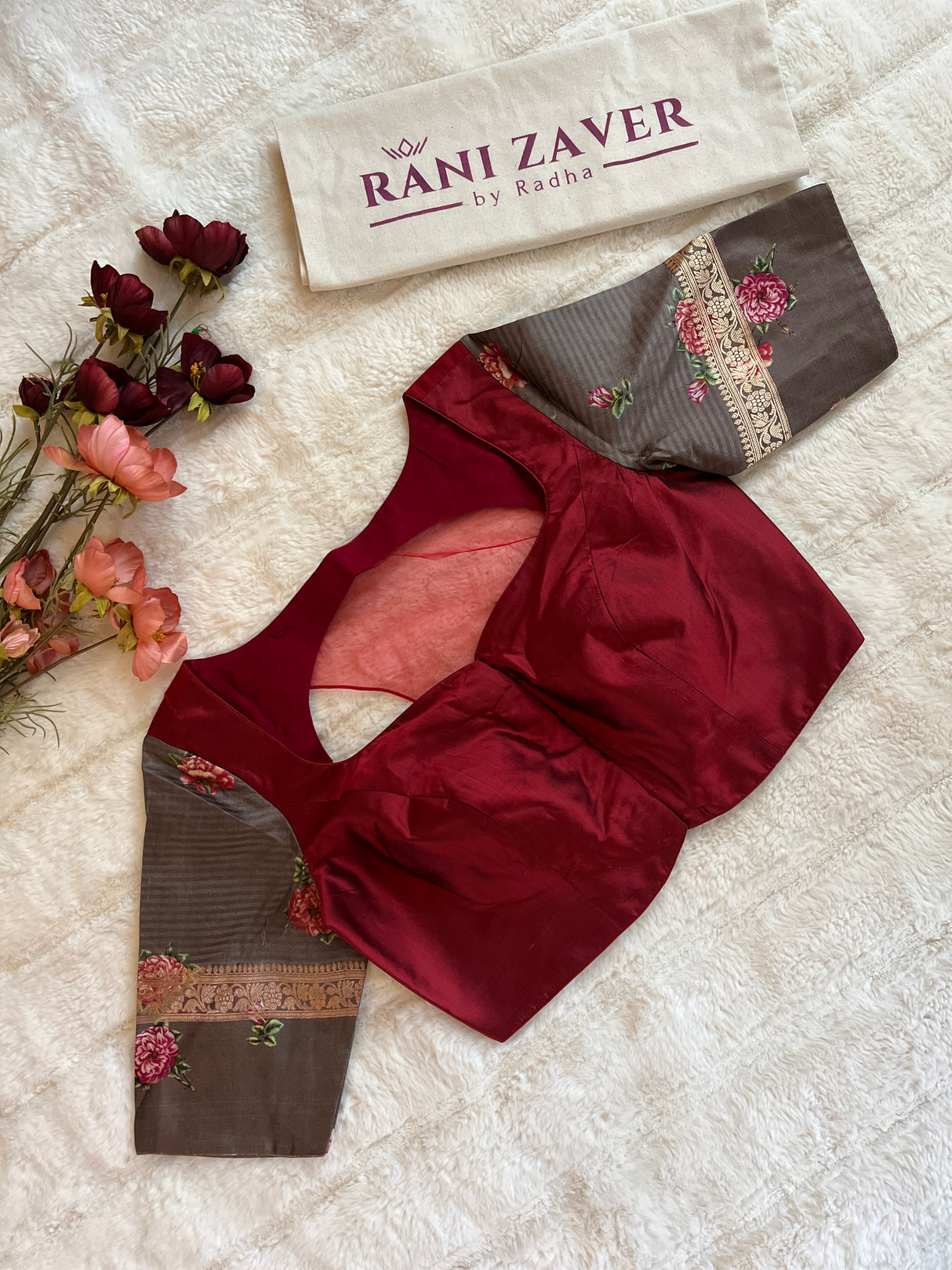 Mashru Banarasi With Floral Borders