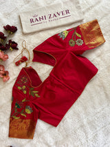 Korvai Kanchipuram Pure Silk With Designer Blouse