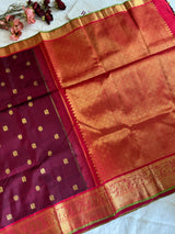 Korvai Kanchipuram Pure Silk With Designer Blouse