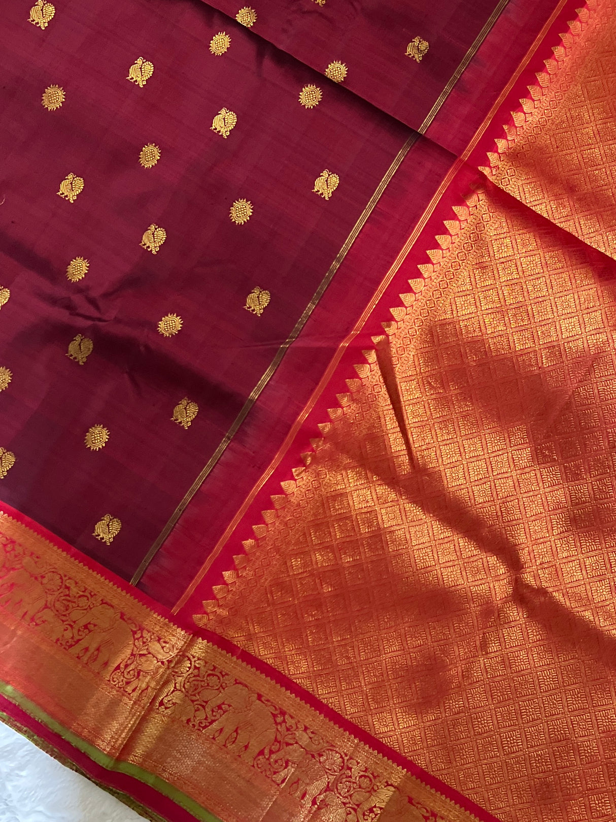 Korvai Kanchipuram Pure Silk With Designer Blouse