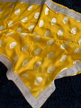 Yellow Glass Organza with Blouse