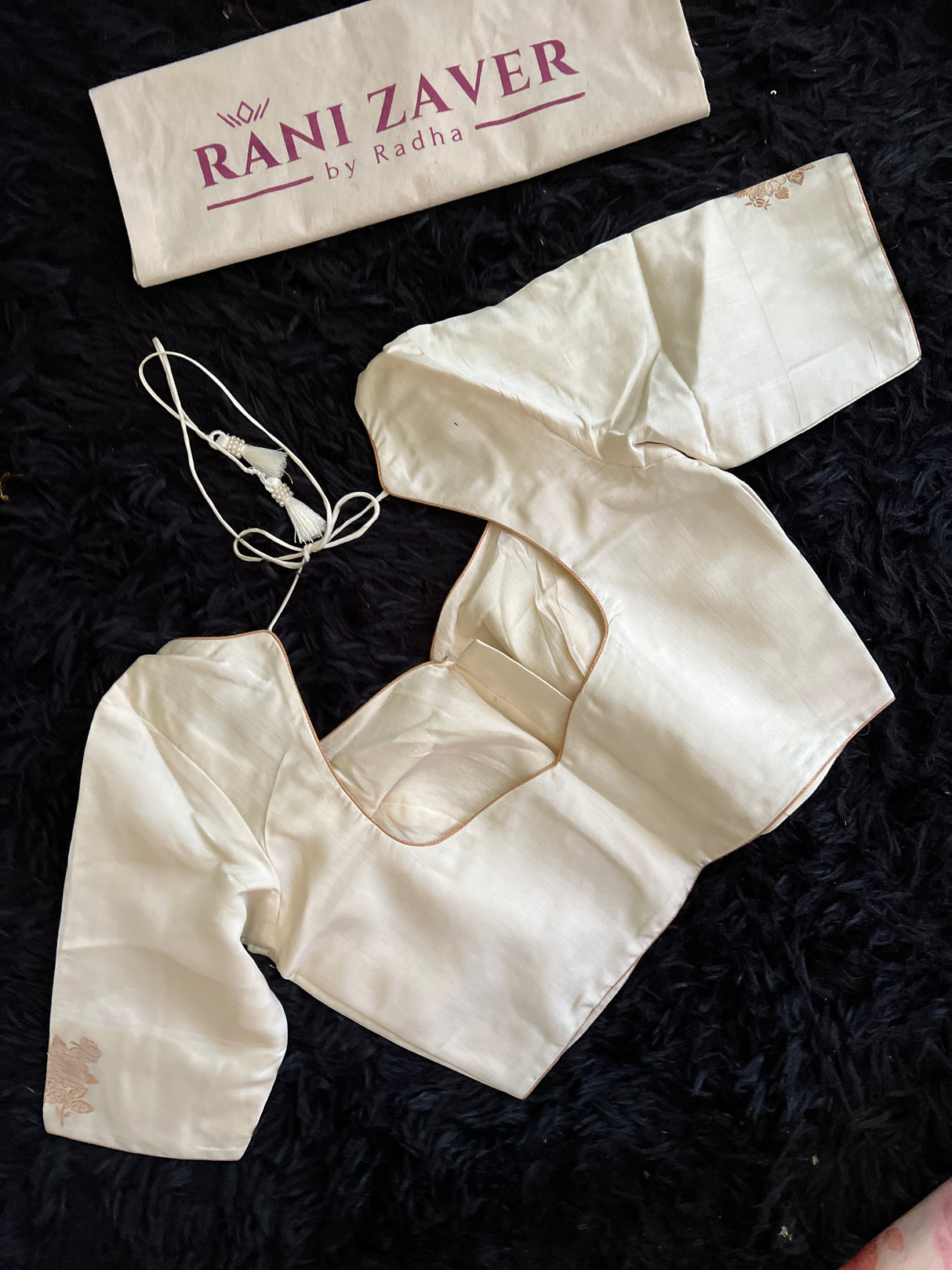 Floral Raw Mango Design Organza