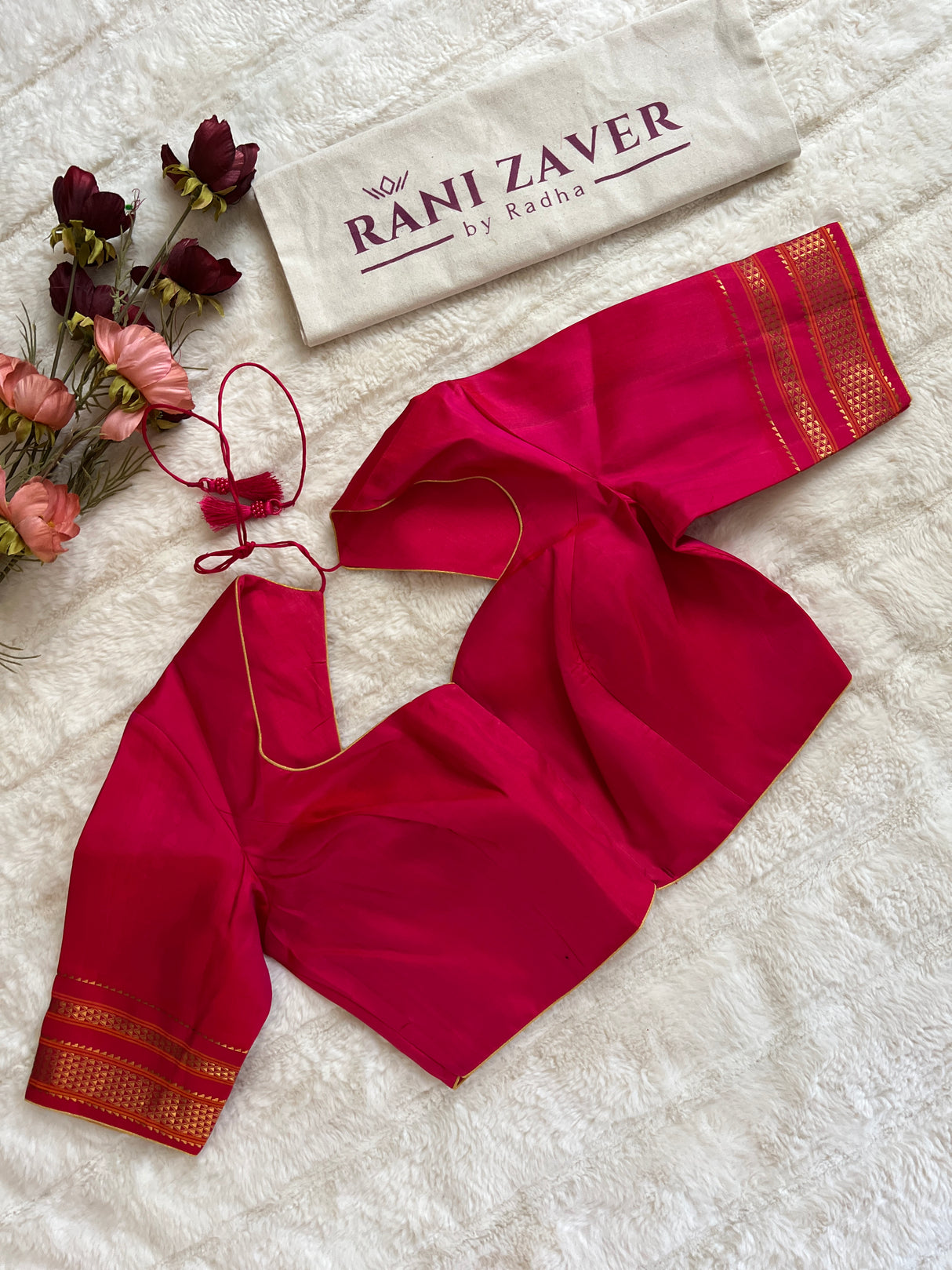 Maroon Rani Pink Ilkal Pure Silk Saree