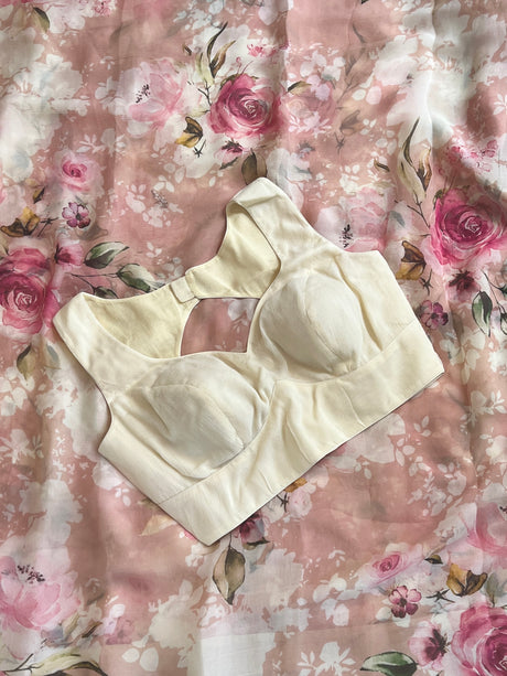 Floral Pink Pure Chiffon