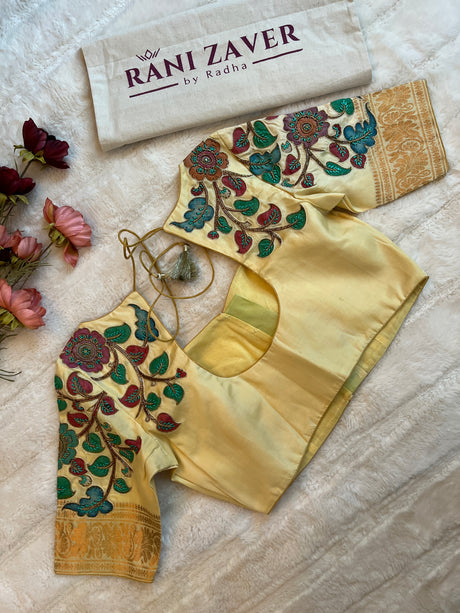 Pista Green Gadwal Pure Silk