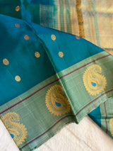 Rama Blue Gadwal Pure Silk