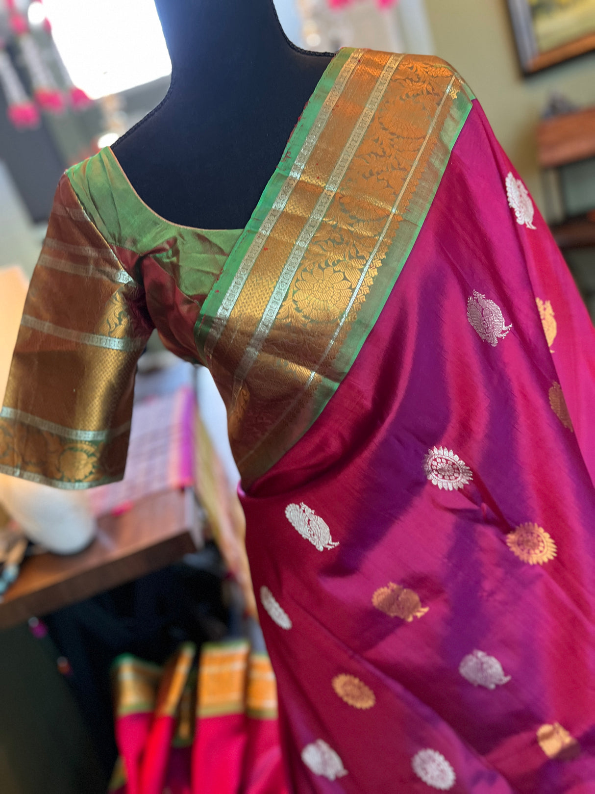 Big Border Gadwal Kanchi Pure Silk