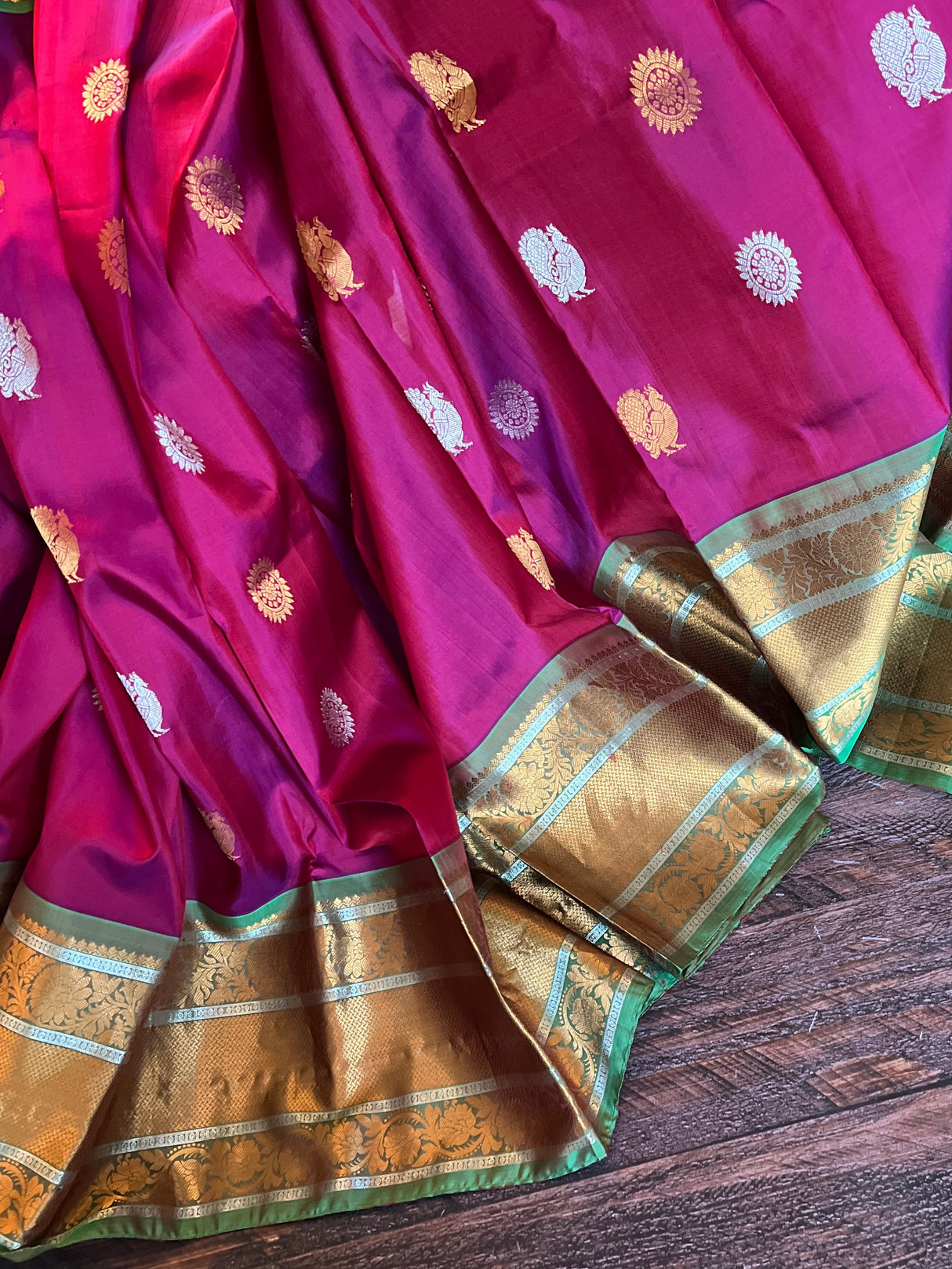 Big Border Gadwal Kanchi Pure Silk