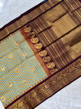 Tiny Checks Gadwal Pure Silk