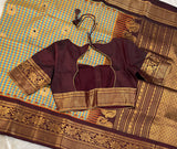 Tiny Checks Gadwal Pure Silk