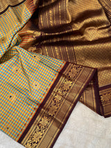 Tiny Checks Gadwal Pure Silk