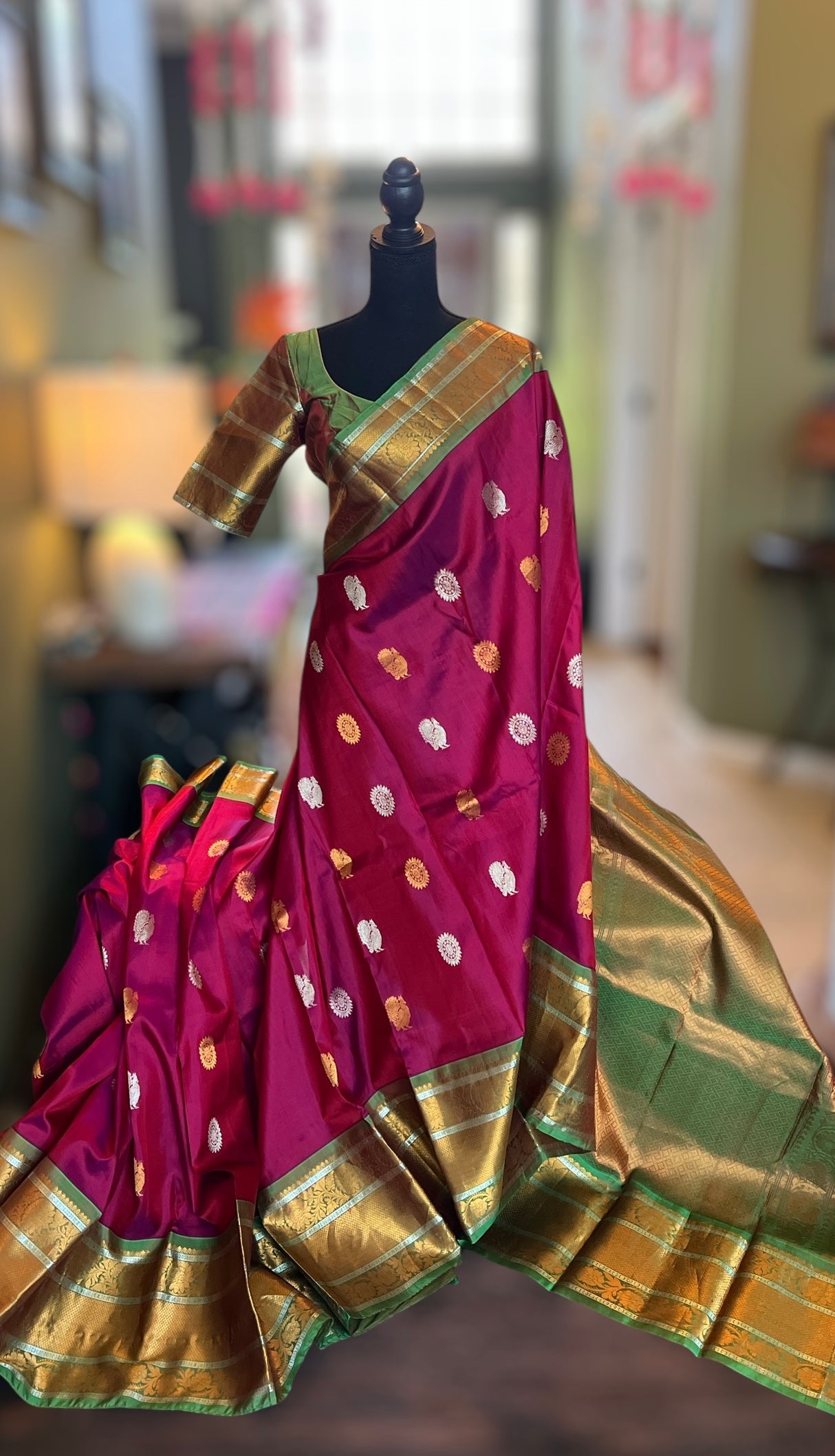 Big Border Gadwal Kanchi Pure Silk