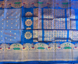 Meenakari Kanchi Gadwal Fusion Handloom Pure Silk