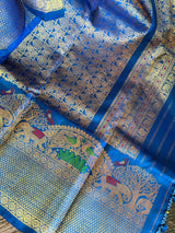 Meenakari Kanchi Gadwal Fusion Handloom Pure Silk
