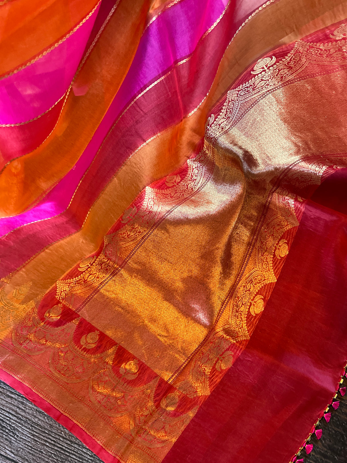 Pure Banaras Kora Rangkat Pattern