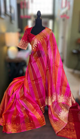 Pure Banaras Kora Rangkat Pattern