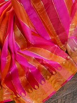 Pure Banaras Kora Rangkat Pattern