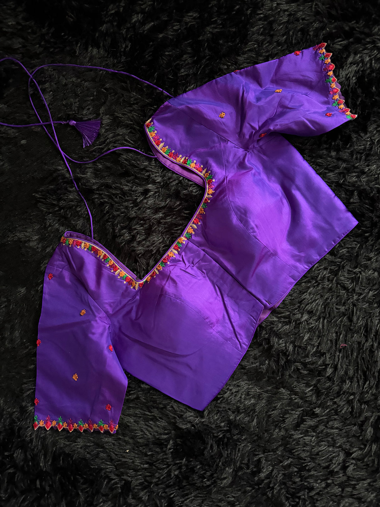 Purple Silk Blouse 38