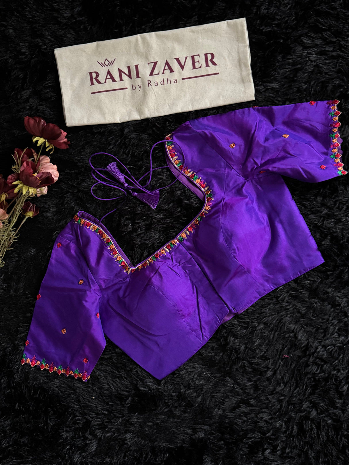 Purple Silk Blouse 38