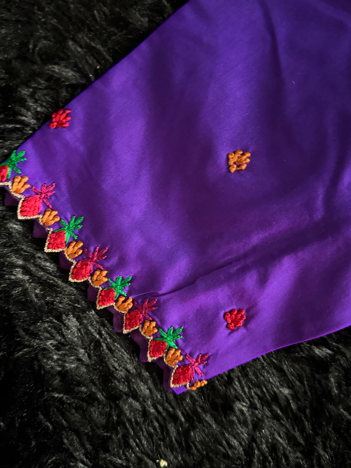 Purple Silk Blouse 38