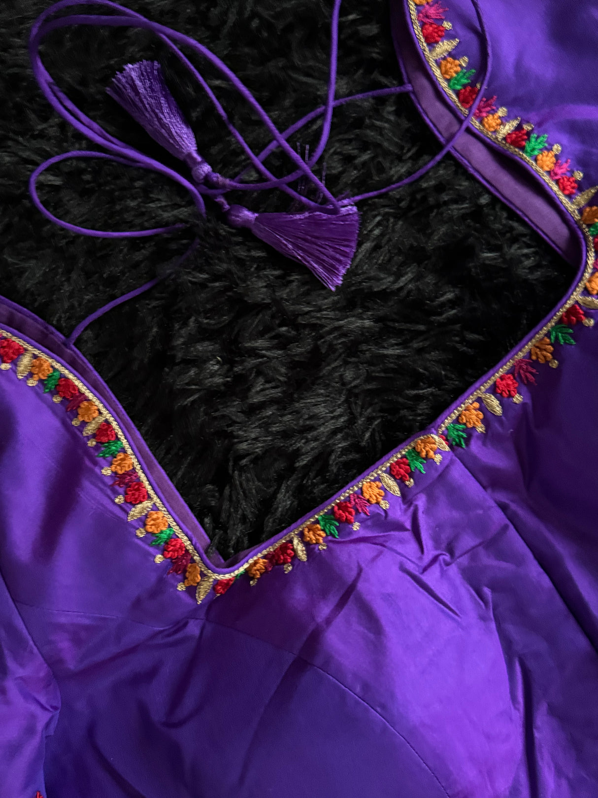 Purple Silk Blouse 38