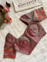 Gadwal Pure Silk With Gap Border Embroidery