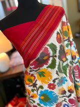 Floral Ikkat Pure SIlk