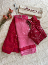 Sequins on Pure Georgette Saree With Pre-Stitched Blouse AUS