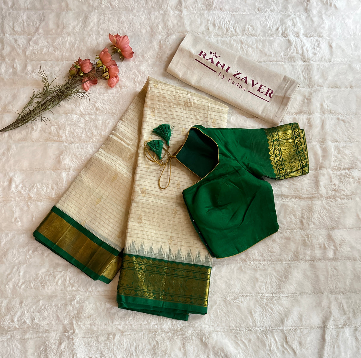 SECO Kanjeevaram pure Silk cotton Saree 