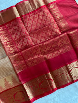 SECO Kanjeevaram pure Silk cotton Handloom Saree