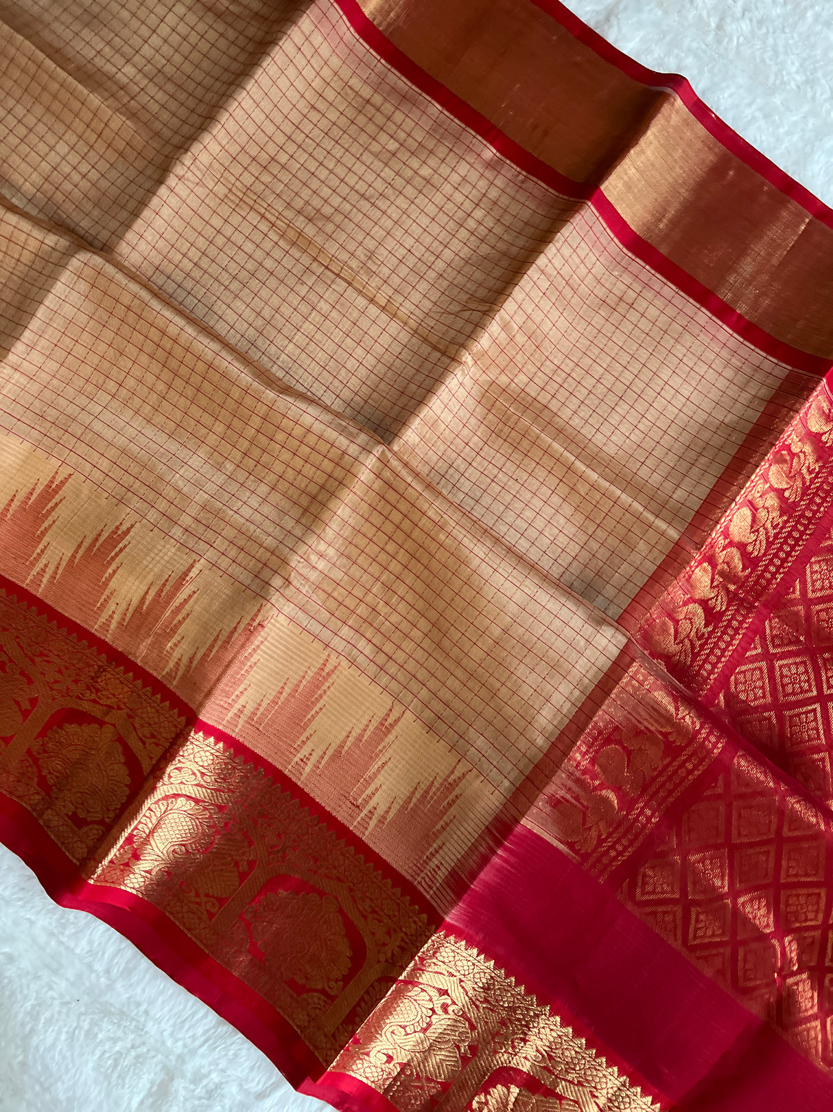 SECO Kanjeevaram pure Silk cotton Handloom Saree