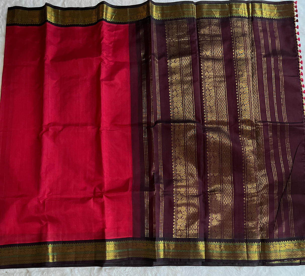 SECO Kanjeevaram pure Silk cotton Handloom Saree