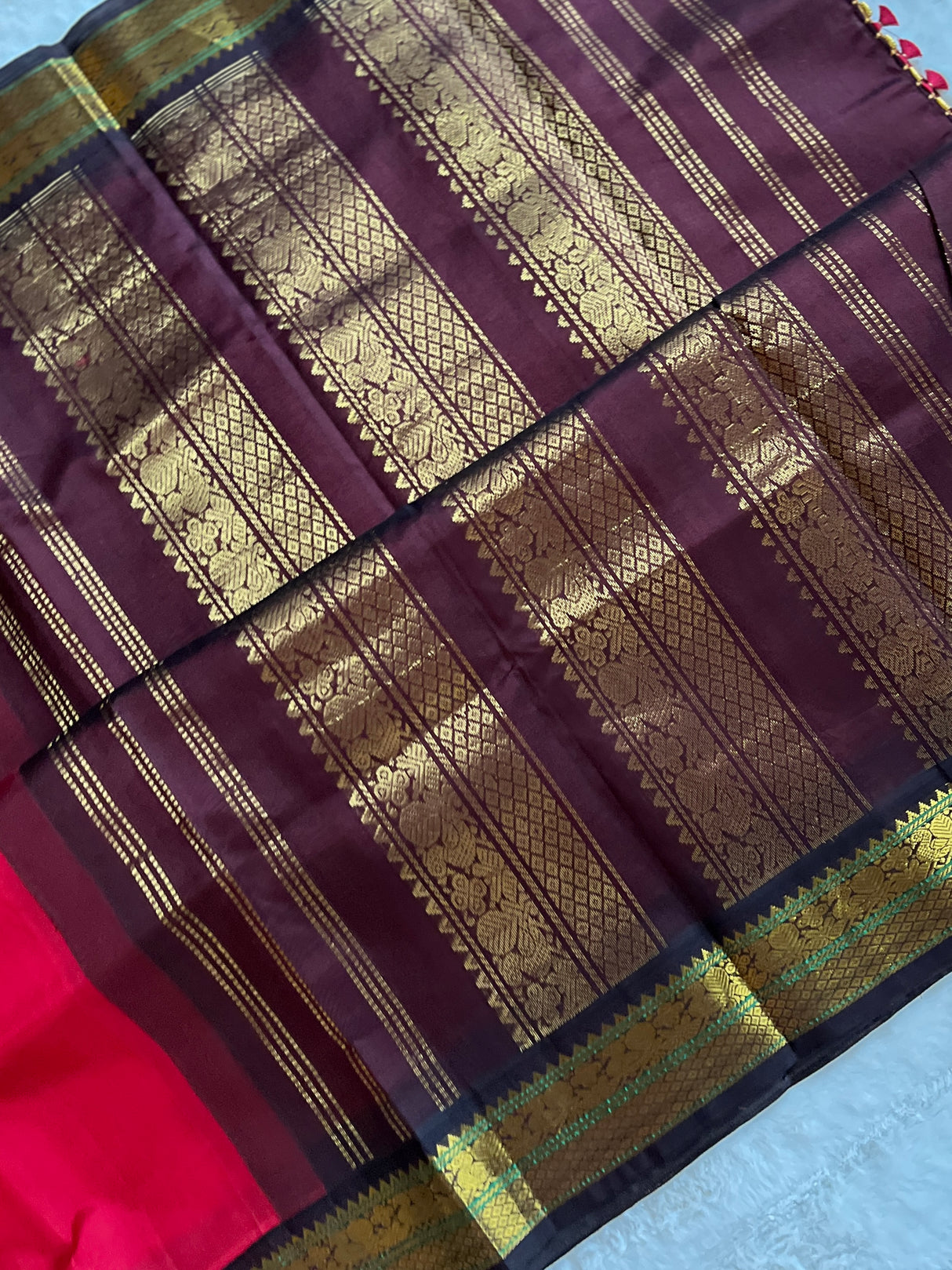 SECO Kanjeevaram pure Silk cotton Handloom Saree