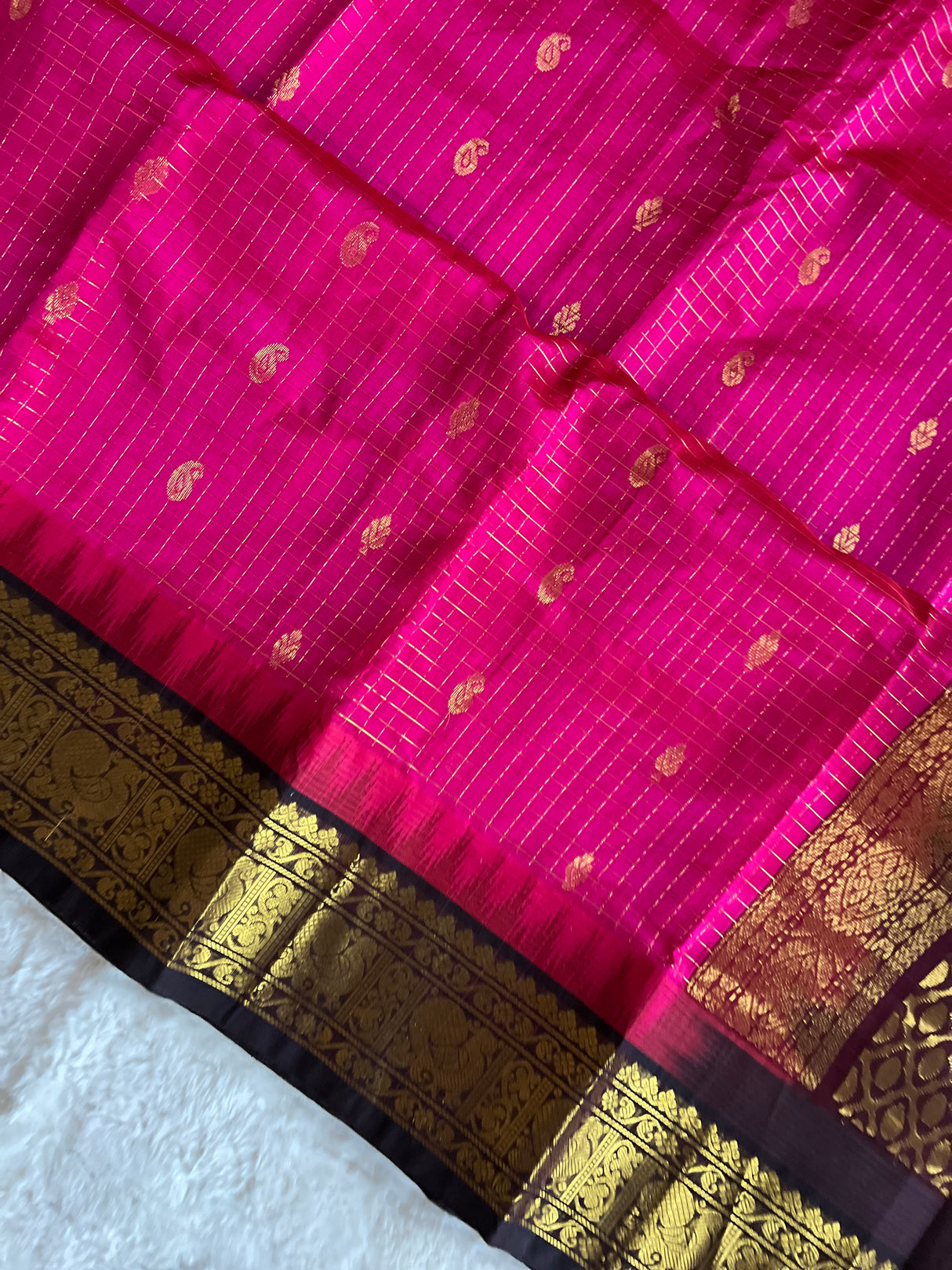  SECO Kanjeevaram pure Silk cotton Handloom Saree