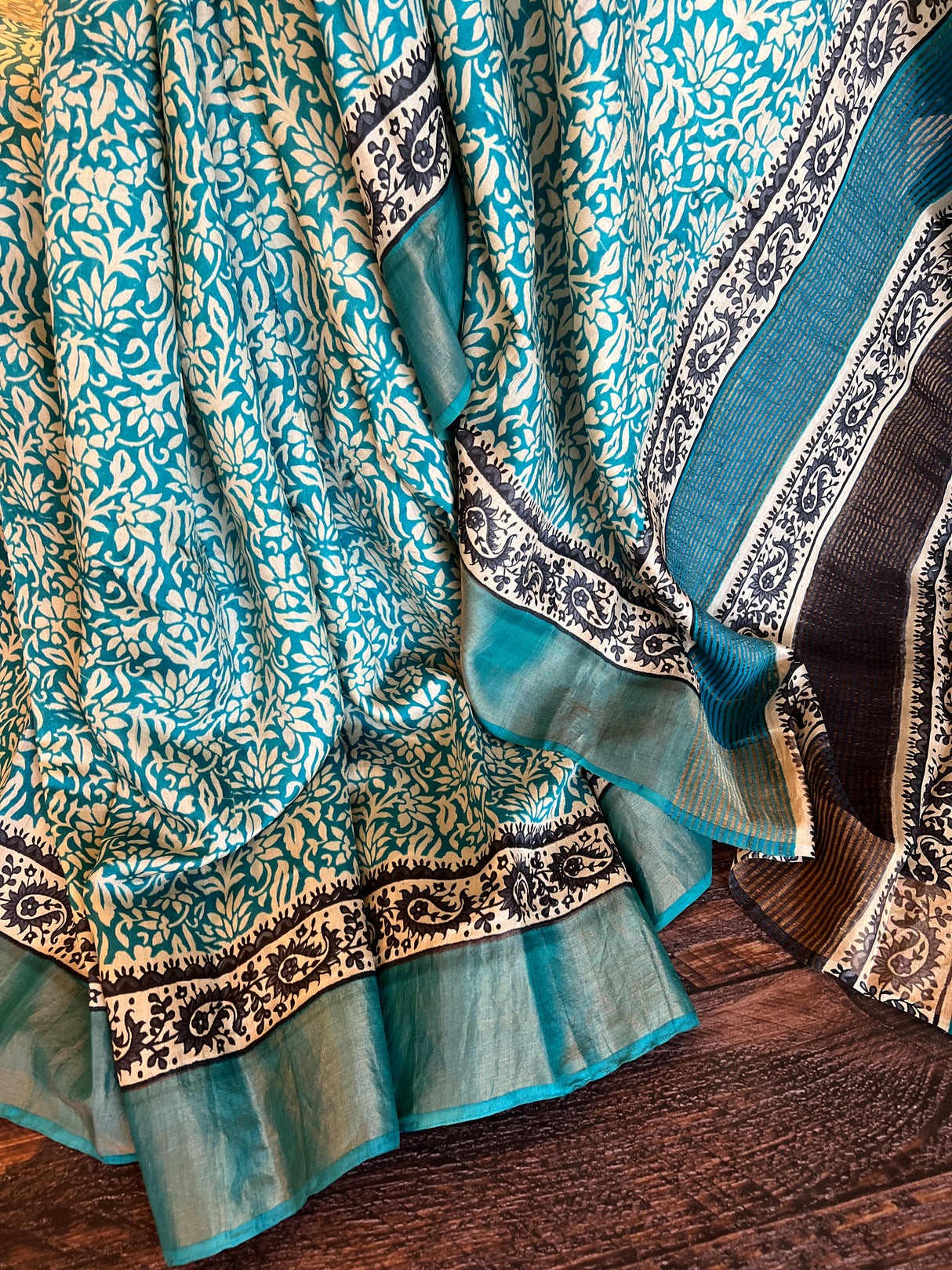 Printed Tussar SIlk