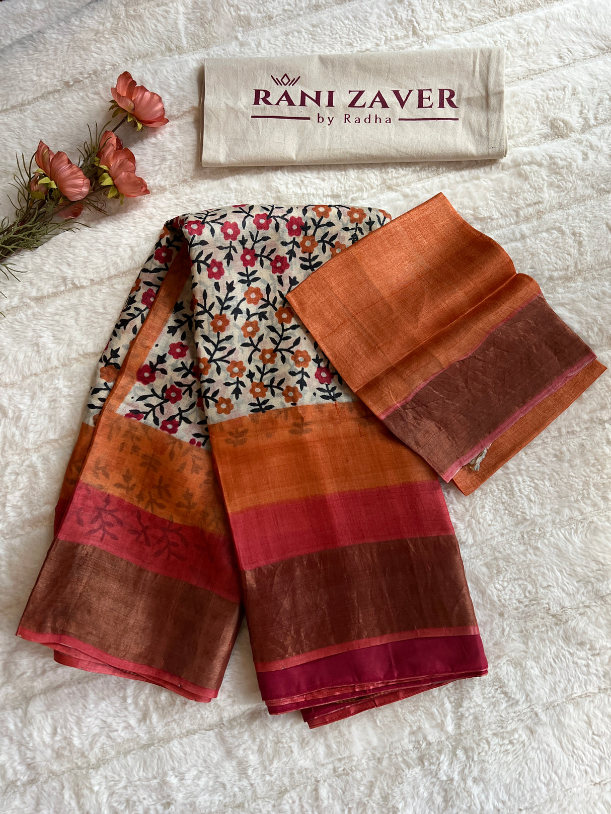 Printed Tussar SIlk