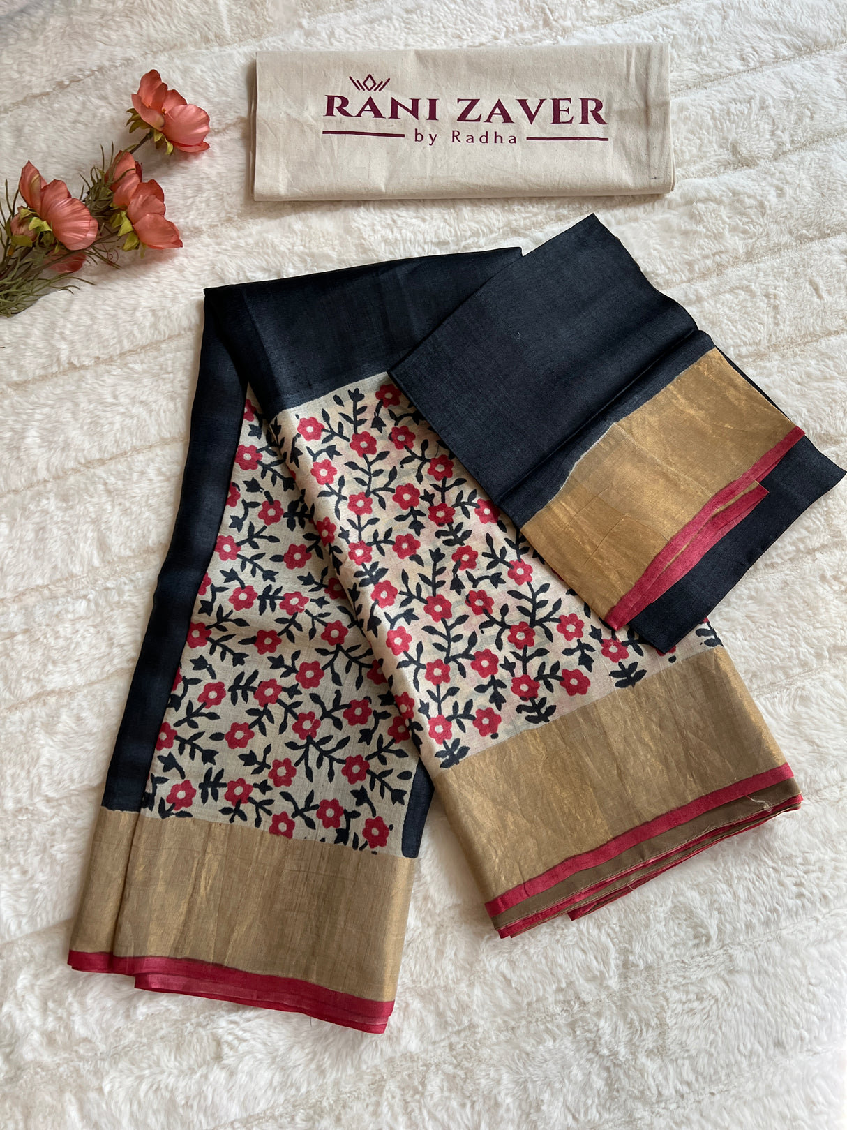 Printed Tussar SIlk