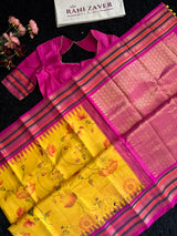 Pichwai Digital Print Korvai Kanchipuram Pure Silk