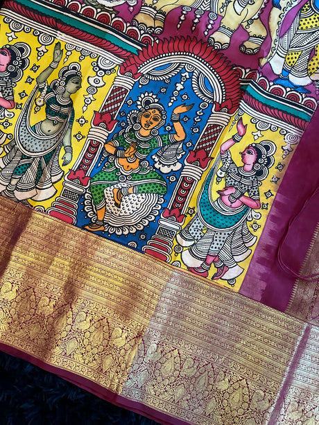  kanchipuram silk saree with blouse