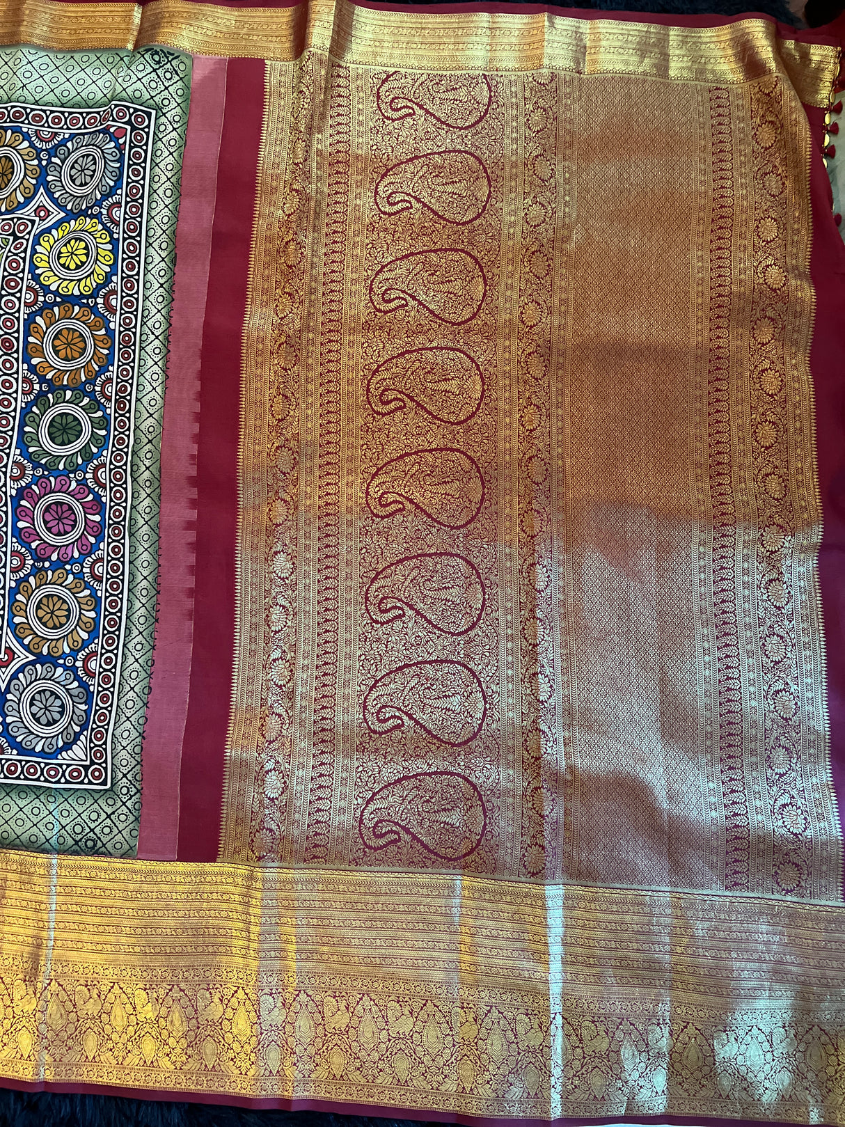  kanchipuram silk saree with blouse